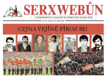 SERXWEBÛN KASIM SAYISI ‘CEJNA VEJÎNÊ PÎROZ BE’ MANŞETİYLE ÇIKTI