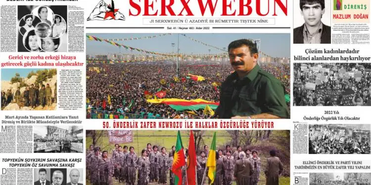 SERXWEBÛN GAZETESİ MART SAYIMIZ “50. ÖNDERLİK NEWROZU İLE HALKLAR ÖZGÜRLÜĞE YÜRÜYOR” MANŞETİYLE ÇIKTI