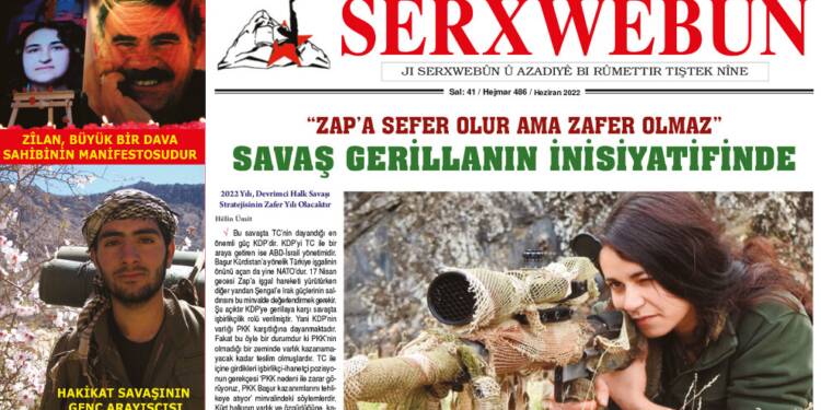 SERXWEBÛN GAZETESİNİN HAZİRAN SAYISI ÇIKTI