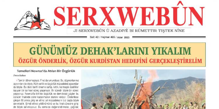 SERXWEBÛN’UN MART SAYISI ÇIKTI