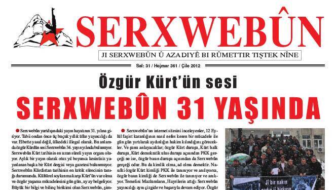 ÖZGÜR KÜRT’ÜN SESİ SERXWEBÛN 31 YAŞINDA