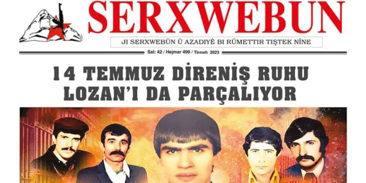 SERXWEBÛN GAZETESİNİN TEMMUZ SAYISI ÇIKTI