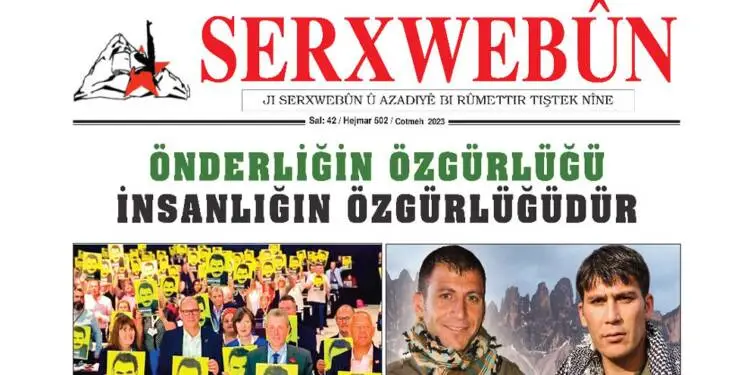 SERXWEBÛN GAZETESİNİN EKİM AYI SAYISI ÇIKTI